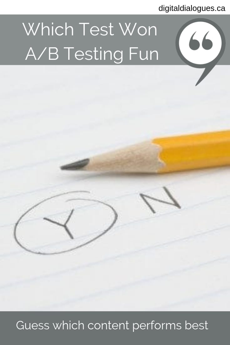 A test that's fun_ Since When